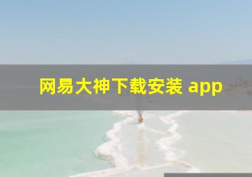 网易大神下载安装 app